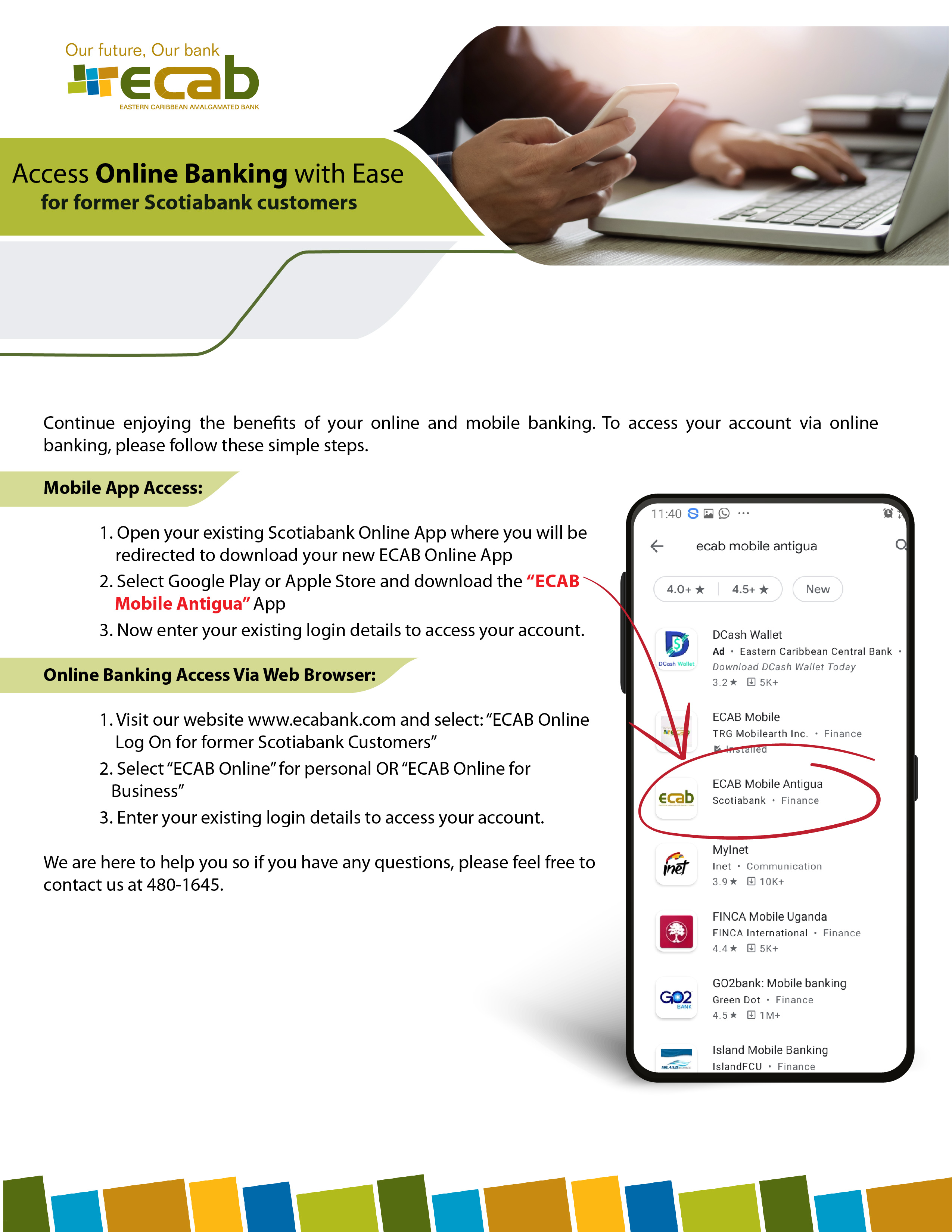 Customer Notices Eastern Caribbean Amalgamated Bank (ECAB)